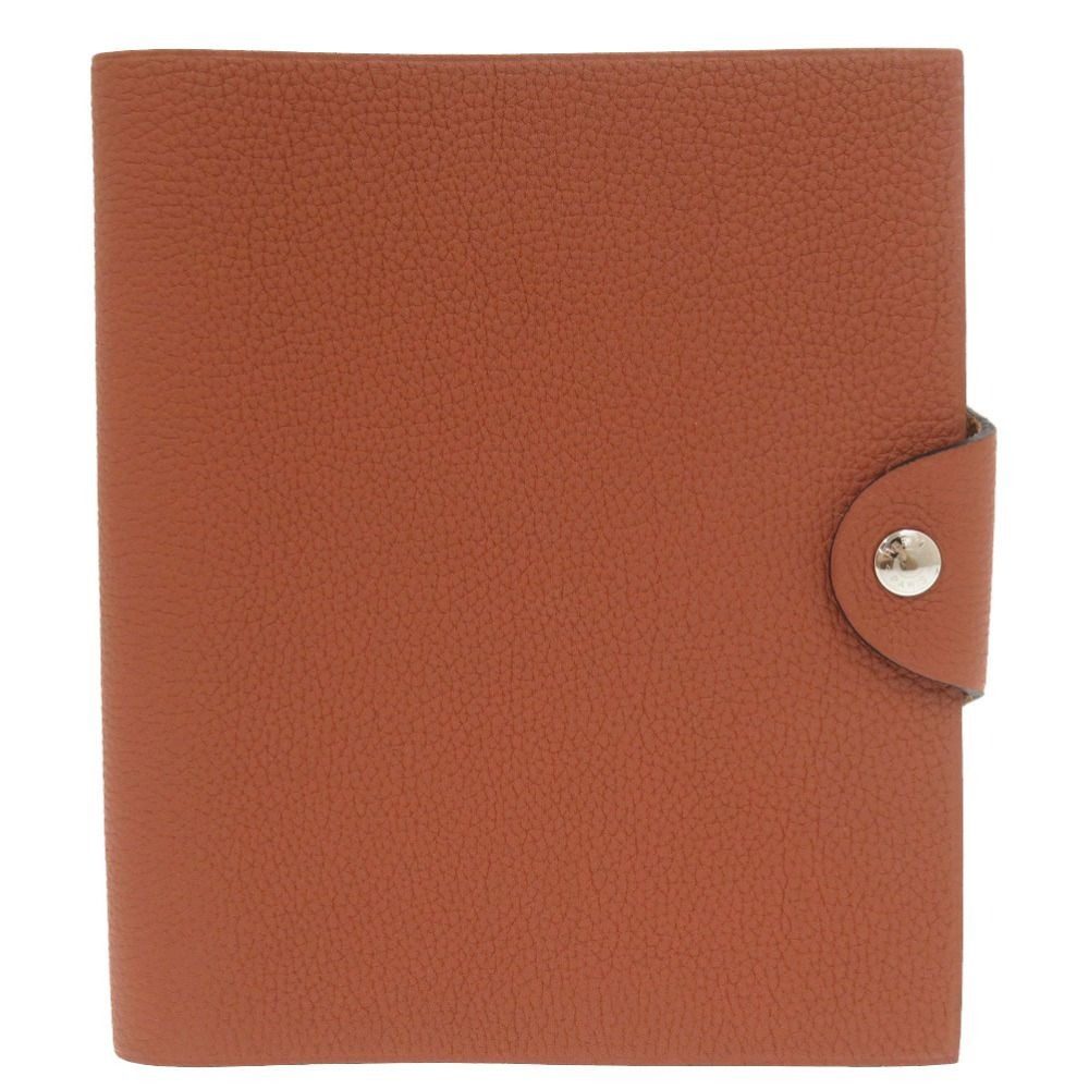 Hermes Ulysse Togo Brown Notebook Cover Agenda