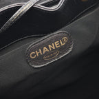 Chanel Backpack Triple CC Logo Black Caviar Leather — view 4