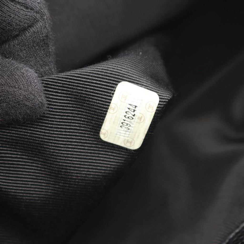 Chanel Backpack Triple CC Logo Black Caviar Leather — view 5