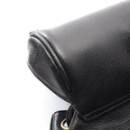 Chanel Backpack Triple CC Logo Black Caviar Leather — view 9