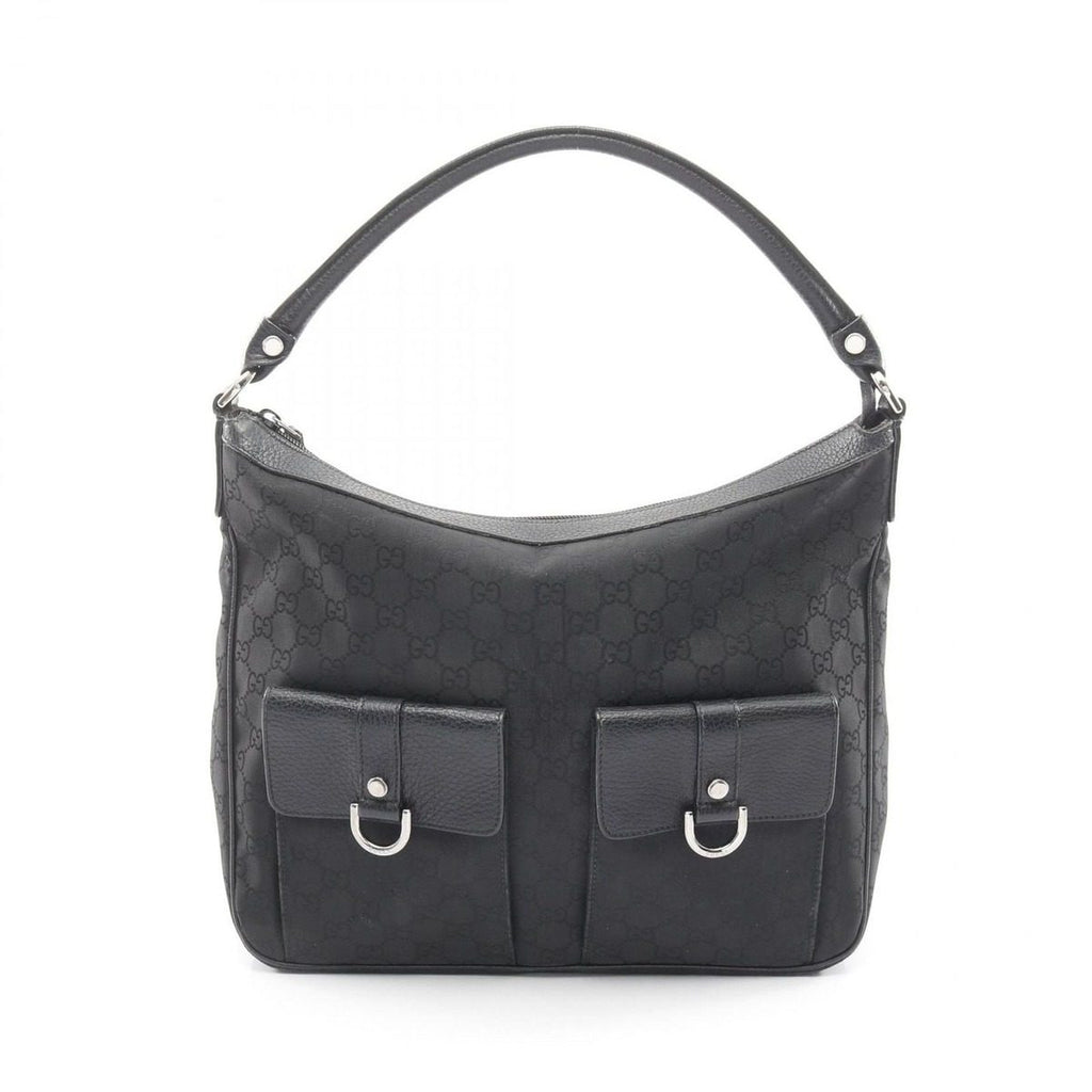 Gucci Shoulder Bag GG Nylon Black