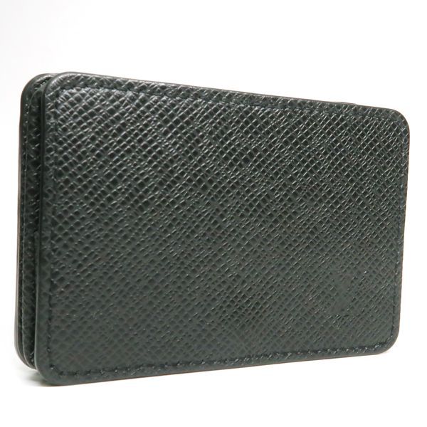 Louis Vuitton Taiga Coin Purse Noir Black RFID Case — view 2