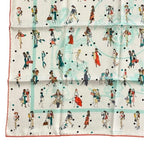Hermes Scarf Carre 70 EX Libris LES Parisie Parisienne Silk Multicolor — view 7