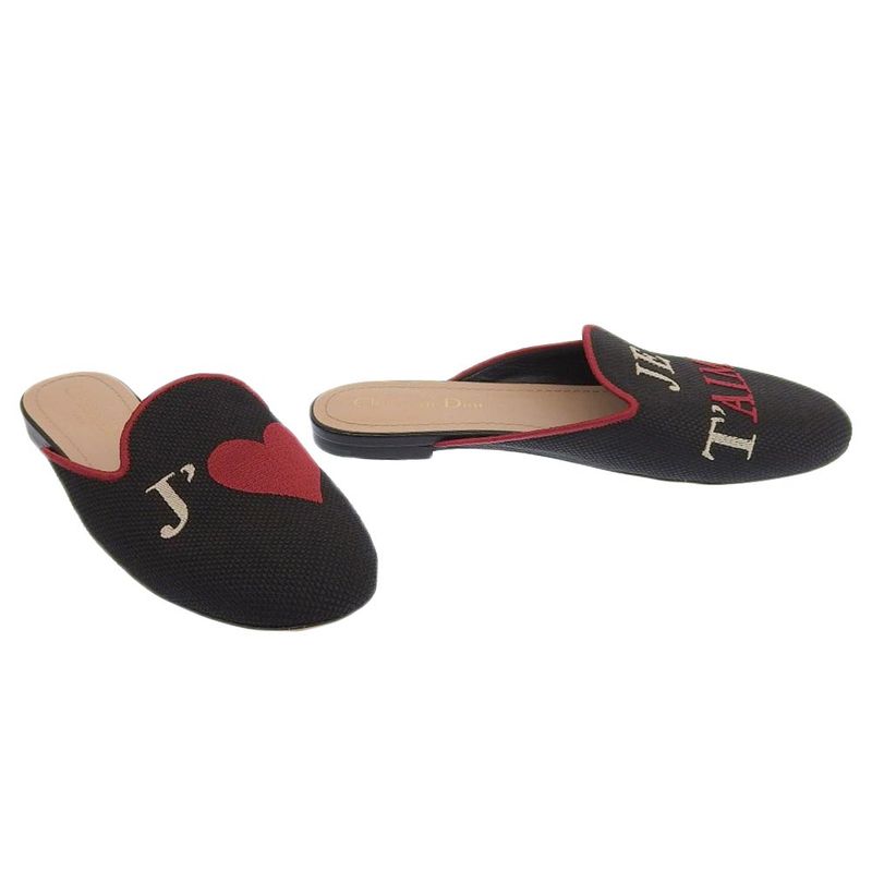 Dior 2019 Item Amour Heart Mules Sandals 36.5 Price — view 2