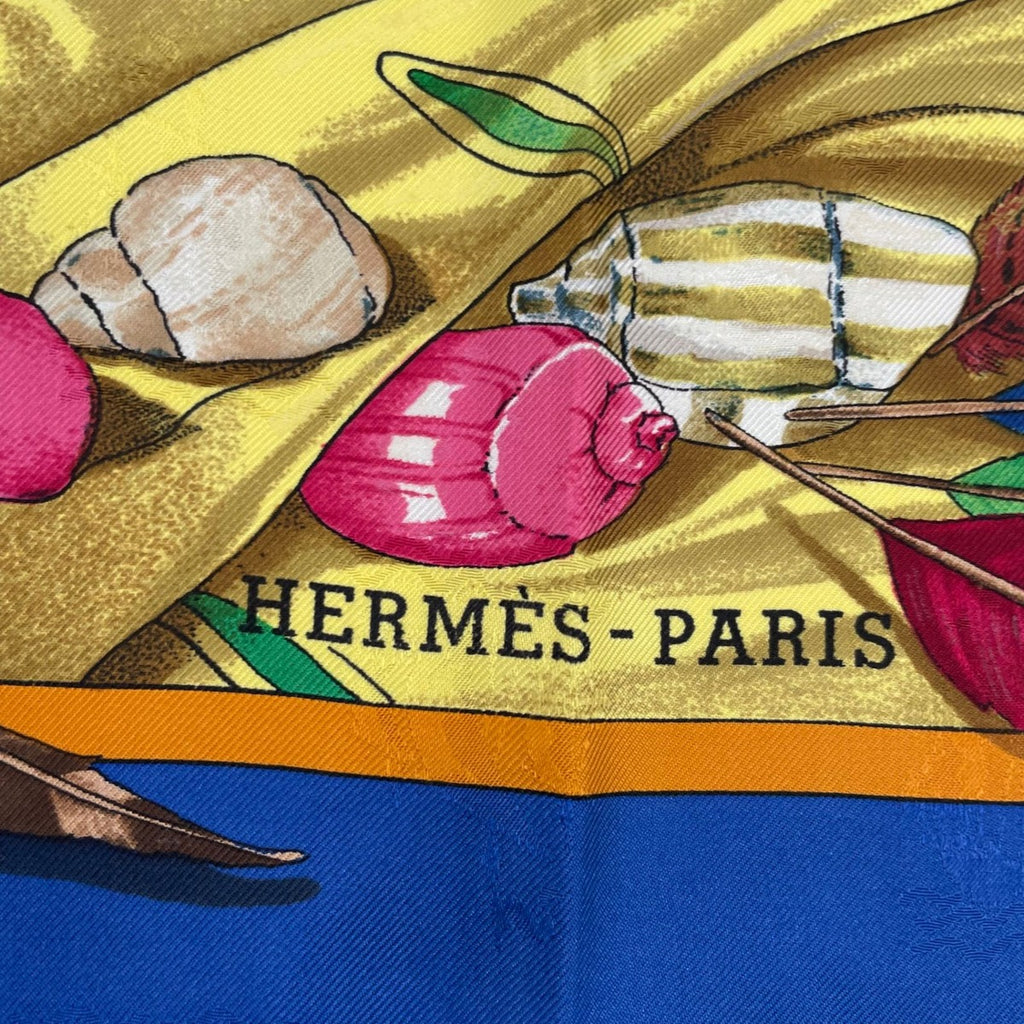 Hermes Scarf Silk Carre 90 Christophe Colomb Decouvre L'amerique 12 Octobre — view 9