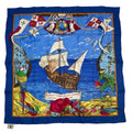 Hermes Scarf Silk Carre 90 Christophe Colomb Decouvre L'amerique 12 Octobre
