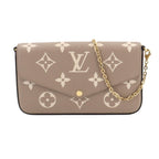 Louis Vuitton Bicolor Monogram Empreinte Pochette Felicity Chain Wallet