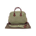 Celine Vintage Macadam Leather Boston Bag 2-Way 14 Beige Red