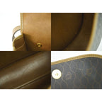 Christian Dior Honeycomb Pattern Shoulder Bag Pochette Black — view 9