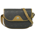 Christian Dior Honeycomb Pattern Shoulder Bag Pochette Black