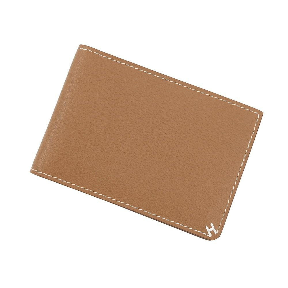 Hermes Card Case Series Oriental Gold Evercolor Business Holder