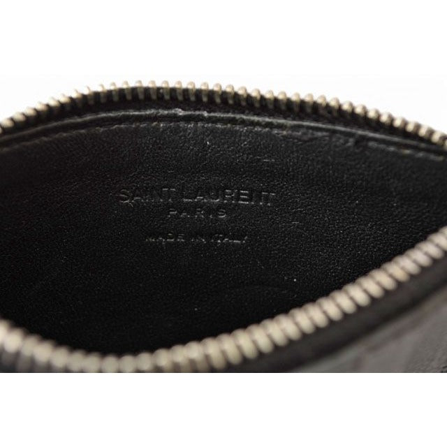 Saint Laurent Paris Coin Case Card YSL Ship Pouch Calf — view 8
