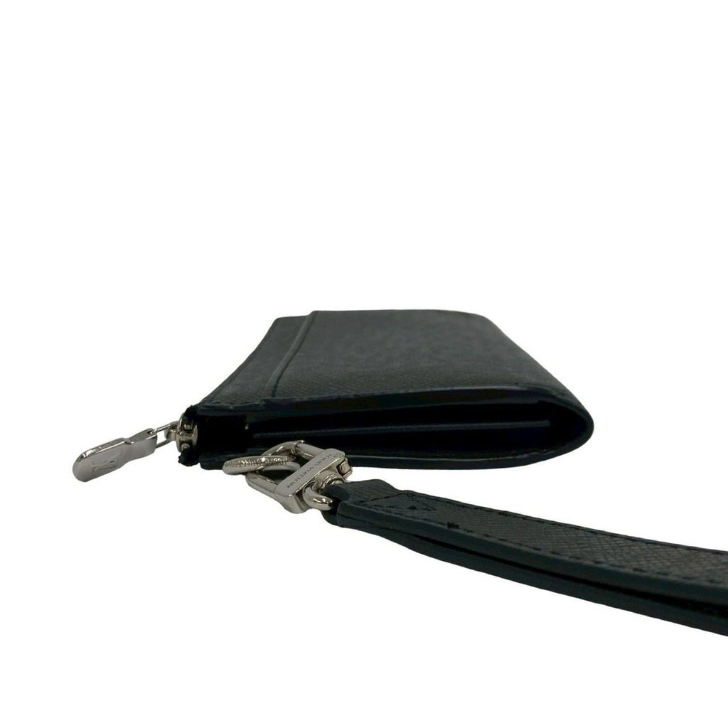 Louis Vuitton Zippy Dragonne Taiga Leather Zipper Wallet Noir Black — view 4