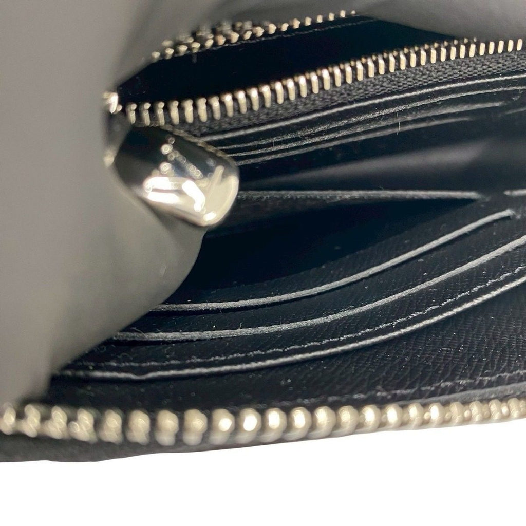 Louis Vuitton Zippy Dragonne Taiga Leather Zipper Wallet Noir Black — view 9