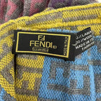 Fendi Scarf FF Pattern Wool Multicolor — view 4