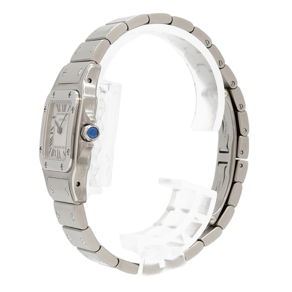 Cartier Santos Galbe SM White Dial Watch — view 2