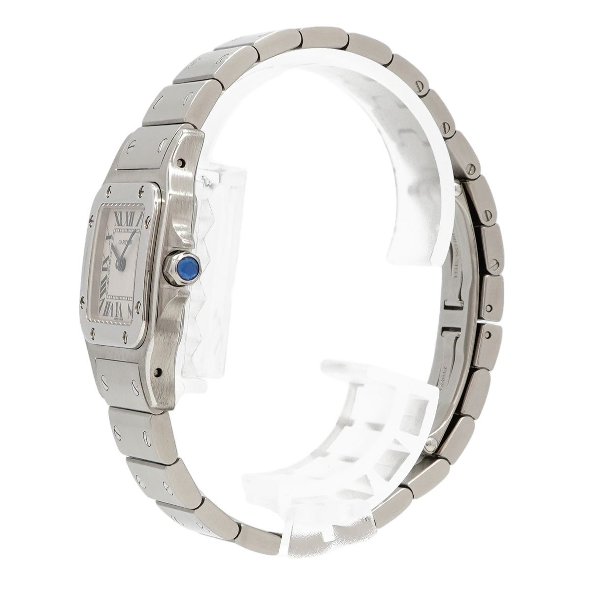 Cartier Santos Galbe SM White Dial Watch — view 2