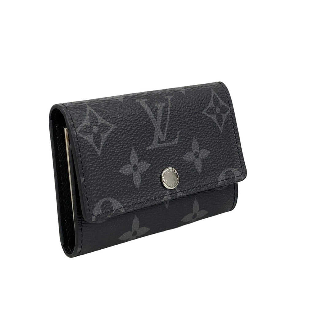 Louis Vuitton Key Case Monogram Eclipse Multicles 6 Black Key Holder — view 2