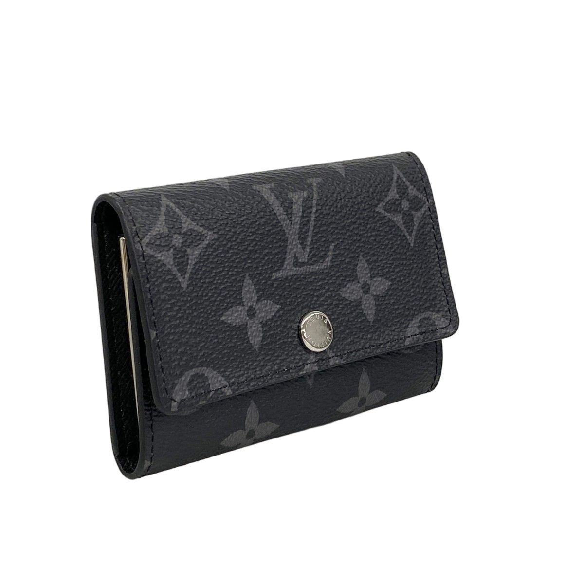 Louis Vuitton Key Case Monogram Eclipse Multicles 6 Black Key Holder — view 2