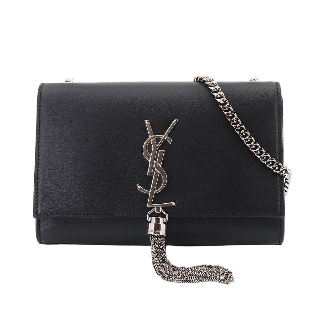 Saint Laurent Kate Small Chain Shoulder Bag Leather Black