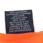 Hermes Carre 110 Cashmere Silk-blend Jacquard Serie Fringed Scarf Orange — view 9