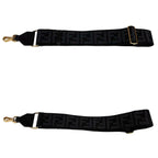 Fendi Shoulder Strap You FF Zucca FF Jacquard Webbing Black — view 5