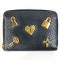 Louis Vuitton Coin Case Zippy Purse Epi Leather Noir Black