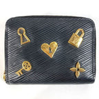 Louis Vuitton Coin Case Zippy Purse Epi Leather Noir Black