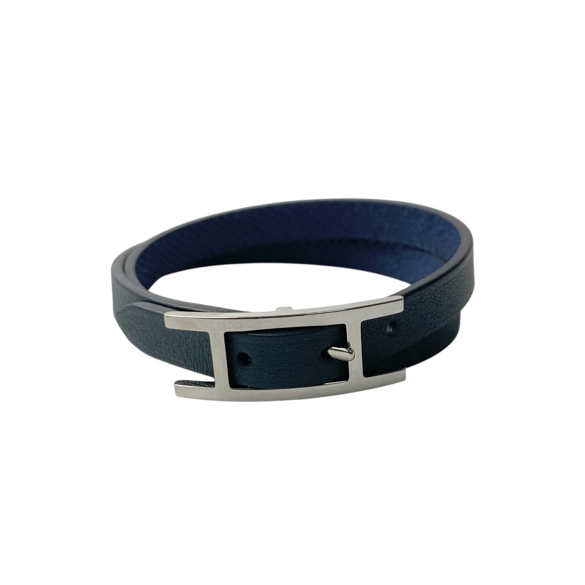 Hermes Double Tour Bracelet Navy