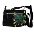 Prada Shoulder Bag Triangle Logo Nylon Universal Frankenstein Silver 3158