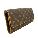 Louis Vuitton Shoulder Bag Monogram Pochette Twin GM Brown — view 2