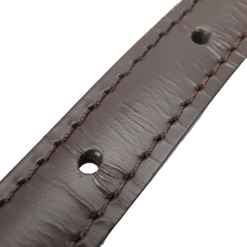 Louis Vuitton Shoulder Strap Leather Brown Gold Hardware For Damier Accessories — view 6