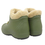 Gucci Interlocking Wool Lining Rubber Shearling Short Boots Khaki Green 38 — view 5