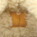 Gucci Interlocking Wool Lining Rubber Shearling Short Boots Khaki Green 38 — view 8