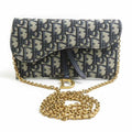 Dior Chain Wallet Oak Oblique