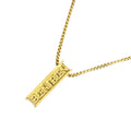 Celine Logo Ruby Necklace 42 18k YG Yellow Gold 750 Neckalce