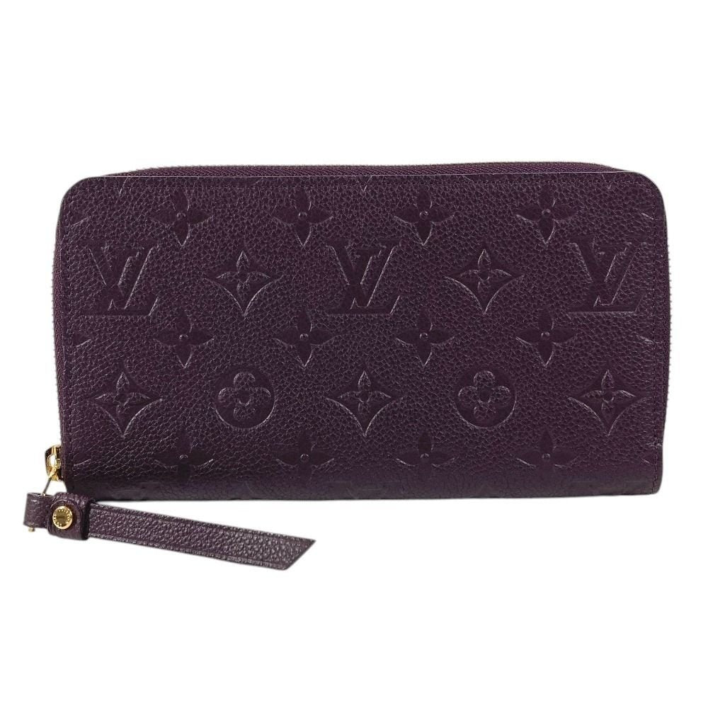Louis Vuitton Wallet Portefeuille Cles Monogram Empreinte Leather Aube Purple