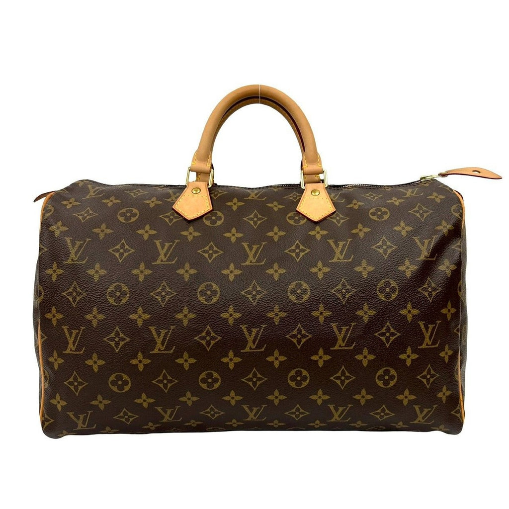 Louis Vuitton Speedy 40 Monogram Leather Boston Bag Brown — view 3