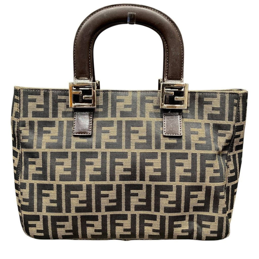 Fendi Handbag Nylon Leather