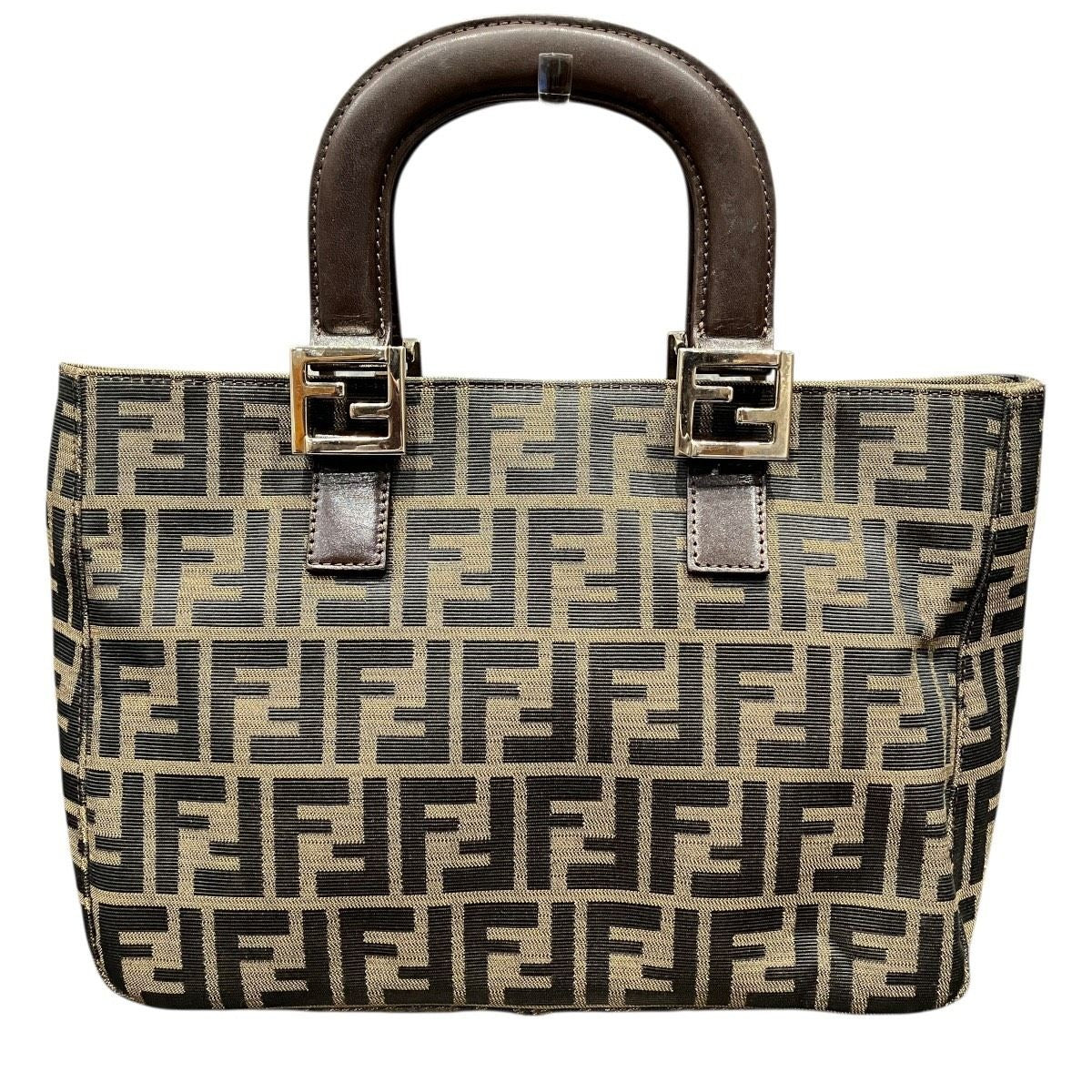 Fendi Handbag Nylon Leather