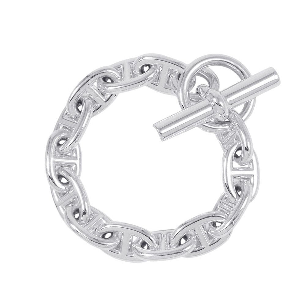 Hermes Bracelet Chaine D'ancre MM 13 Links Silver