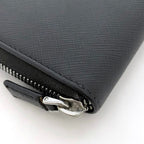 Prada Round Zipper Long Wallet Document Case — view 3