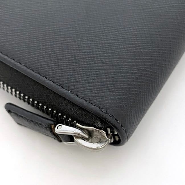 Prada Round Zipper Long Wallet Document Case — view 3