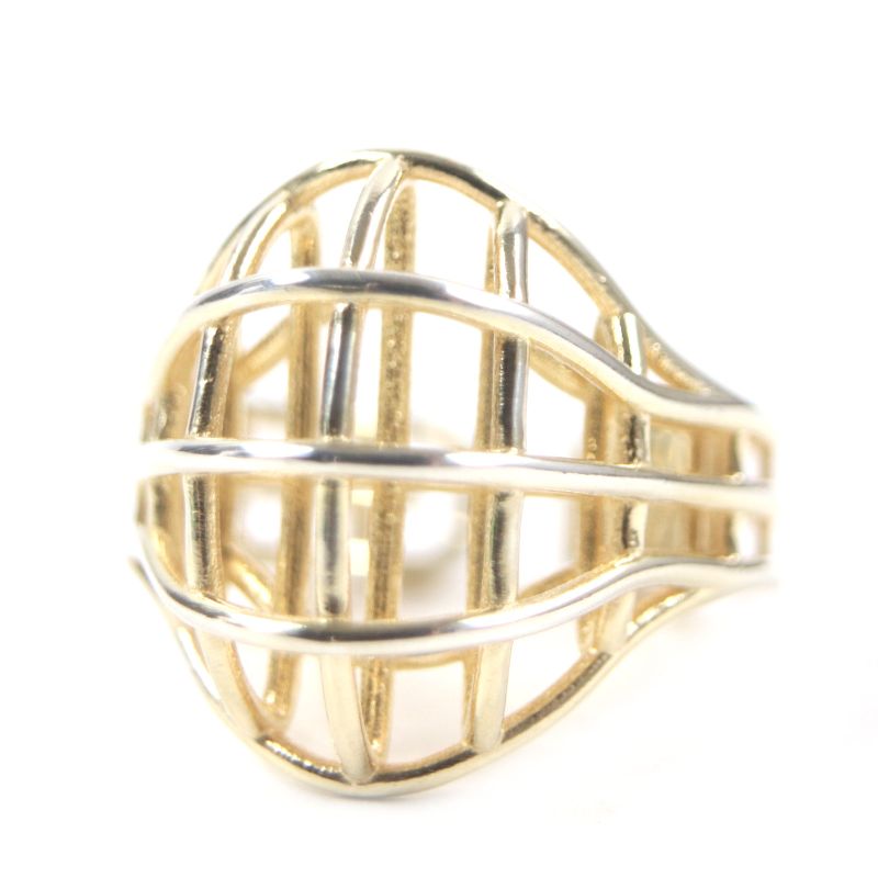 Bottega Veneta 3 D Wire Ring AG 925 Gold 13 — view 4
