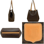 Celine Tote Bag Brown Beige Macadam Leather — view 4