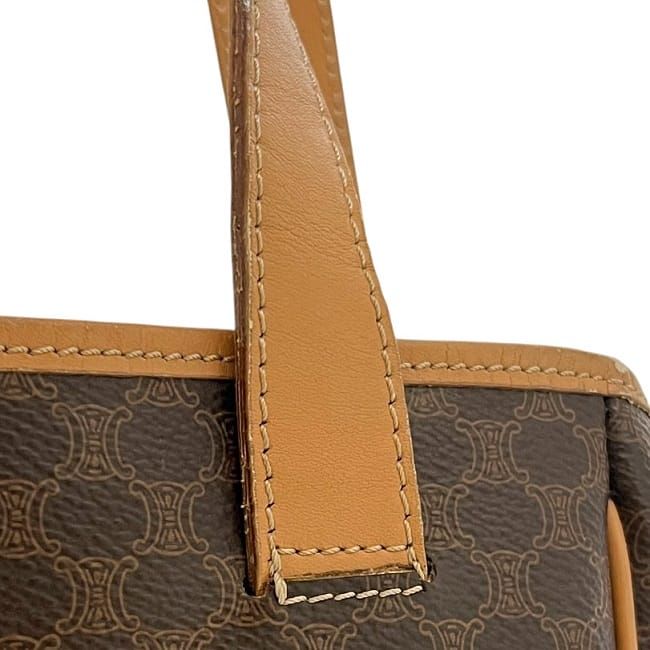 Celine Tote Bag Brown Beige Macadam Leather — view 9