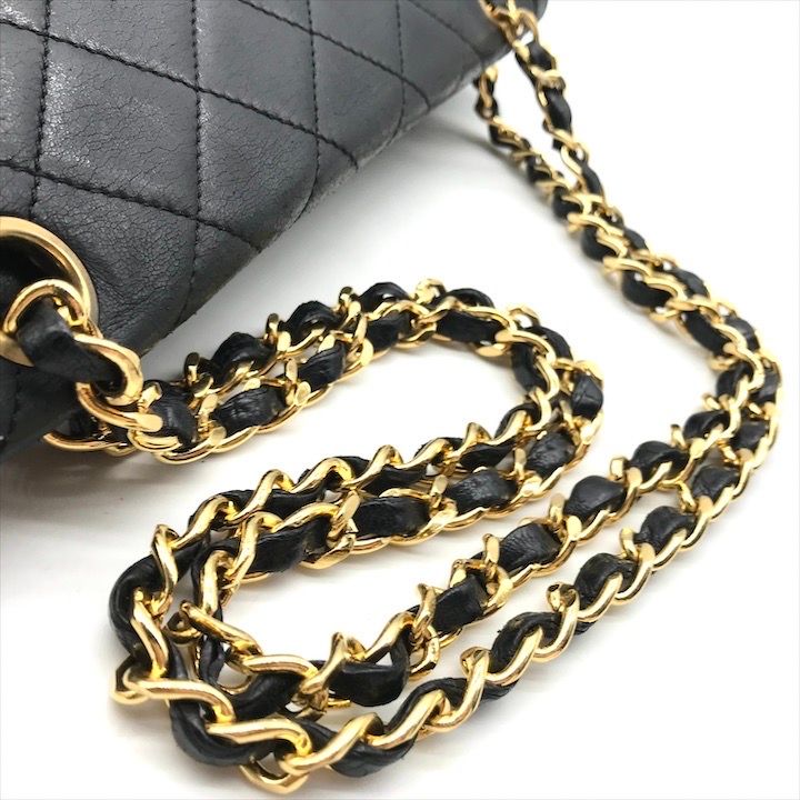 Chanel CC Logo Quilted Lambskin Limited Edition Double Flap Chain Shoulder Bag — view 6