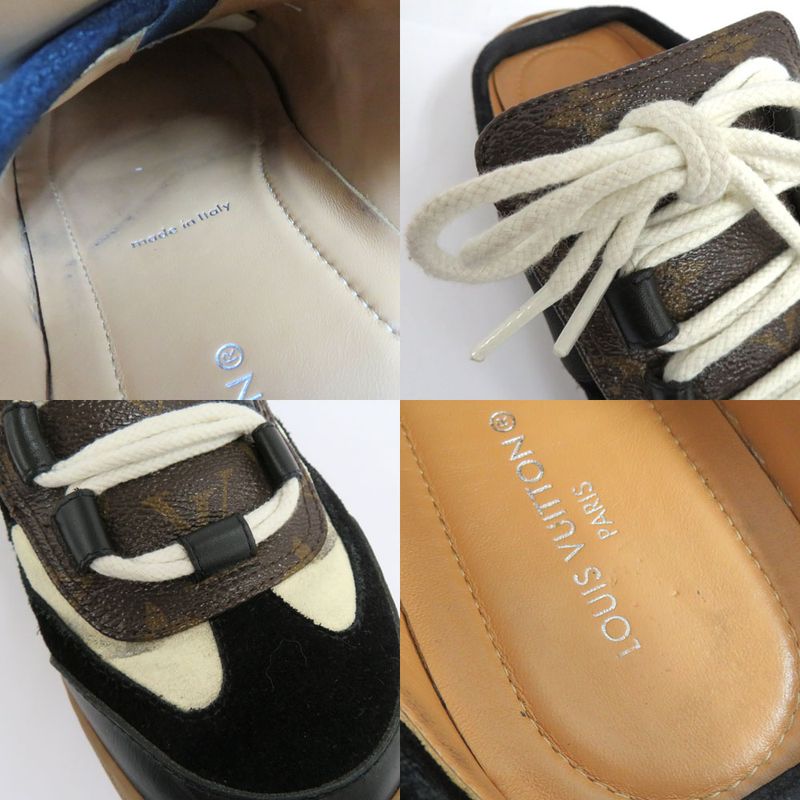 Louis Vuitton Ruth Line Sneakers 1 Abvq8 Monogram 37.5 Noir Black — view 8