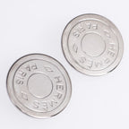 Hermes Serie Earrings Silver Accessories — view 3