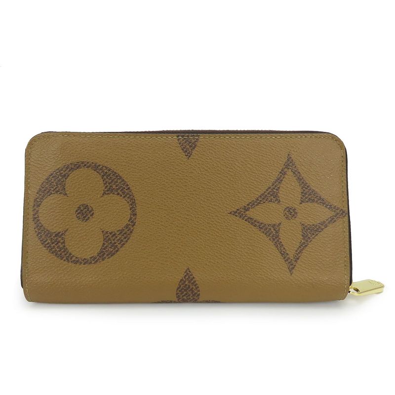 Louis Vuitton Long Wallet Zippy Monogram Giant Reverse Brown — view 2